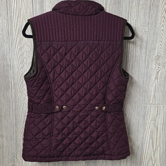 Weatherproof Ultra Soft Lining Quilted Dark Purple Vest Womens Size Small - Picture 4 of 9